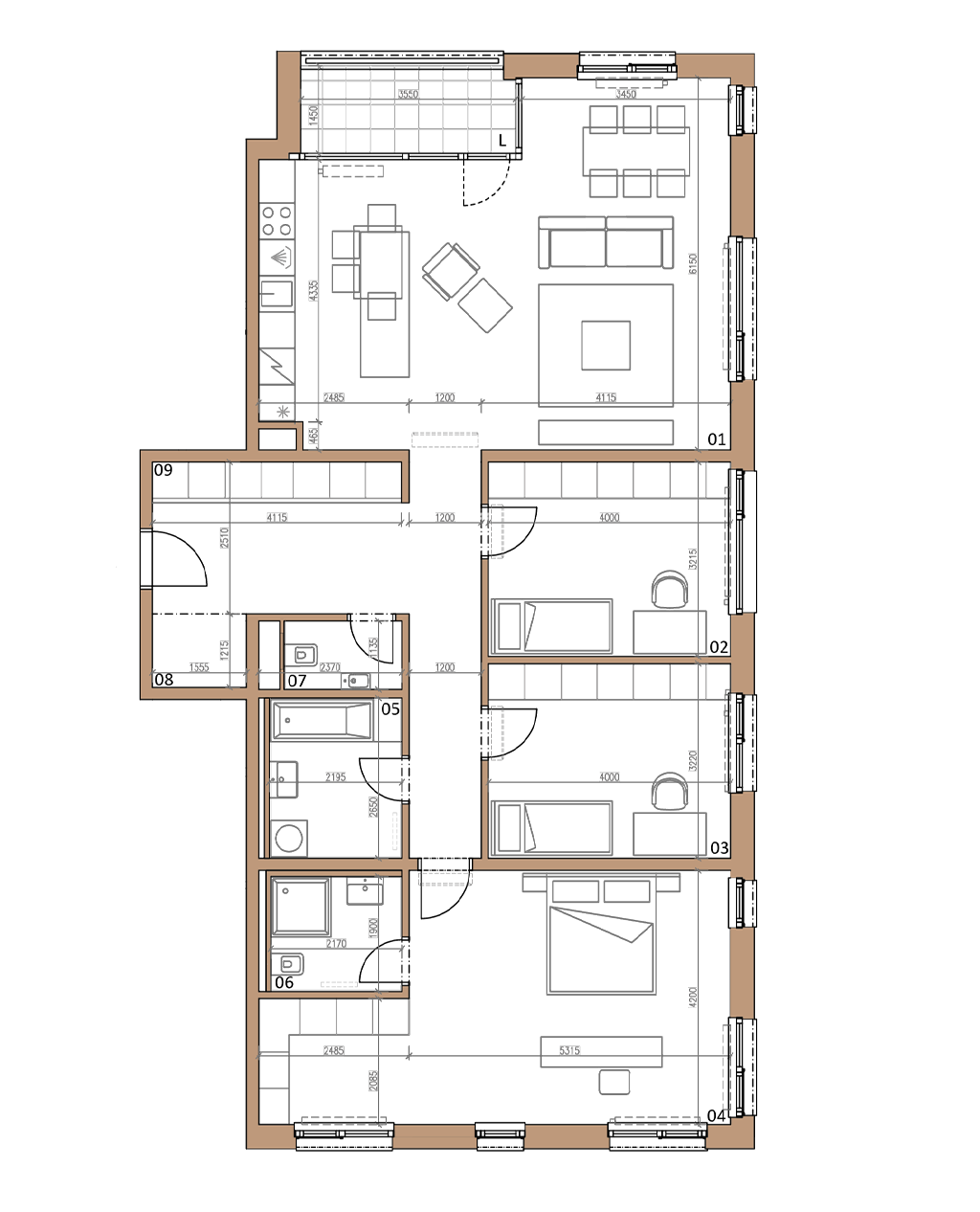 4KK Izbové bývanie